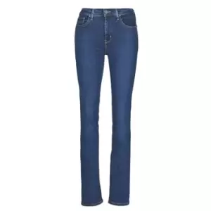Image of Levis 724 HIGH RISE STRAIGHT womens Jeans in Blue - Sizes US 26 / 32,US 27 / 32,US 28 / 32,US 29 / 32,US 28 / 34,US 29 / 34,US 25 / 32,US 30 / 34,US 3