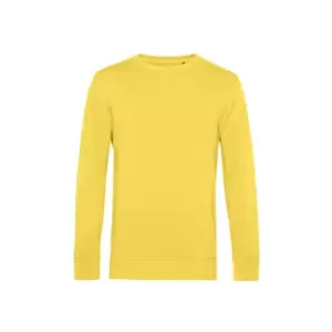 Image of B&C Mens Organic Crew Neck Sweat (2XL) (Yellow Fizz)