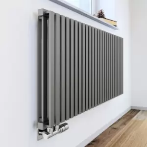 Image of Terma Nemo Horizontal Designer Radiator, Metallic Stone (W)915mm (H)530mm