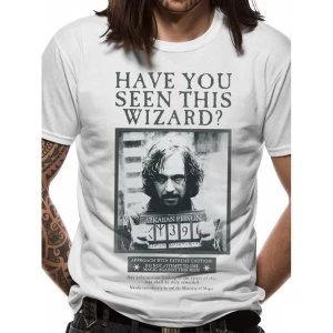Image of Harry Potter - Sirius Poster Mens X-Large Short Sleeve T-Shirt - White