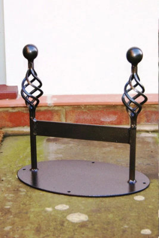 Image of Poppy Forge Classic Boot Scraper - Steel Shoe Cleaner - Steel - L22.9 X W34.9 X H33.5cm - Black