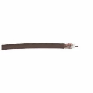 Image of Labgear Brown Single 1mm CCS 75Ohm RG6 Digital Satellite Aerial Cable With Foam Filled PE Aluminium Foil and Copper Braid 27600FB/27615FB - 5 Meter