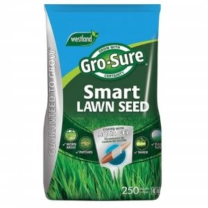 Image of Gro-Sure Aqua Gel Coated Smart Grass Lawn Seed, 250 m², 10KG Bag