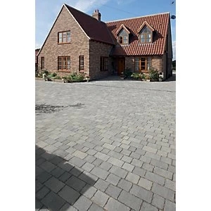 Image of Marshalls Drivesett Tegula Block Paving Pennant Grey 320 x 240 x 50mm Pack of 108