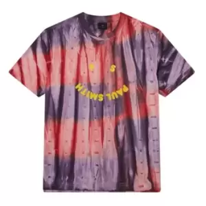 Image of Paul Smith Happy Marble T-Shirt - Purple