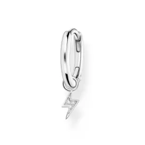 Image of THOMAS SABO Silver Flash Single Hoop Earring