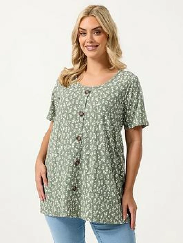 Image of Yours Womens Bandana Print Hanky Hem Tankini Top Size: 34-36 Multicolor Female 34-36