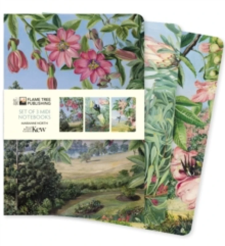 Image of Kew Gardens: Marianne North Set of 3 Midi Notebooks Notebook / blank book
