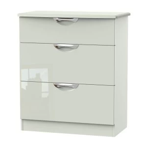 Image of Indices 3-Drawer Chest of Drawers - White/Grey