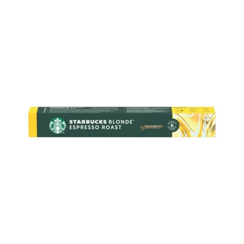 Image of Starbucks Starbucks Nespresso Blonde Espresso Roast (Pack of 10) 6220716 6220716