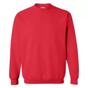 Image of Gildan Childrens Unisex Heavy Blend Crewneck Sweatshirt (Pack Of 2) (L) (Red)