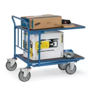 Image of Double Ply Deck Cash And Carry Trolley 1000 x 700mm - 500kg Capacity