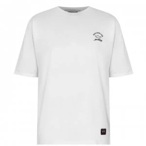 Image of PAUL AND SHARK Archivio Back Logo T Shirt - White