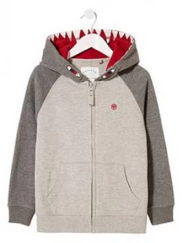 Image of Fatface Boys Wolf Tooth Hoodie - Charcoal