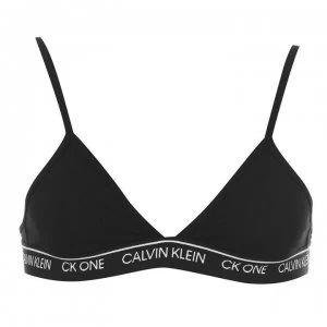 Image of Calvin Klein ONE Cotton Triangle Bra - Black
