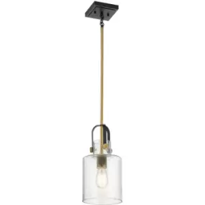 Image of Quintiesse Kichler Kitner Dome Pendant Ceiling Light Natural Brass
