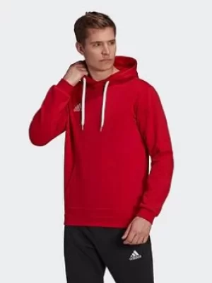 Image of adidas Entrada 22 Sweat Hoodie, Red, Size L, Men