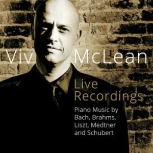 Image of Viv McLean Live Recordings Piano Music By Bach Brahms Liszt Medtner and Schubert by Johann Sebastian Bach CD Album