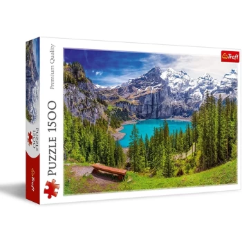Image of Lake Oeschinen Switzerland Jigsaw Puzzle - 1500 Pieces