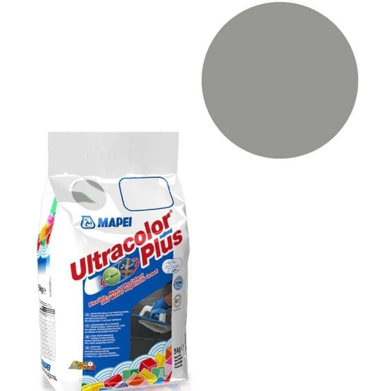 Image of MAPEI Mapei Ultracolor Plus Grout 112 Medium Grey 5kg 6011205A