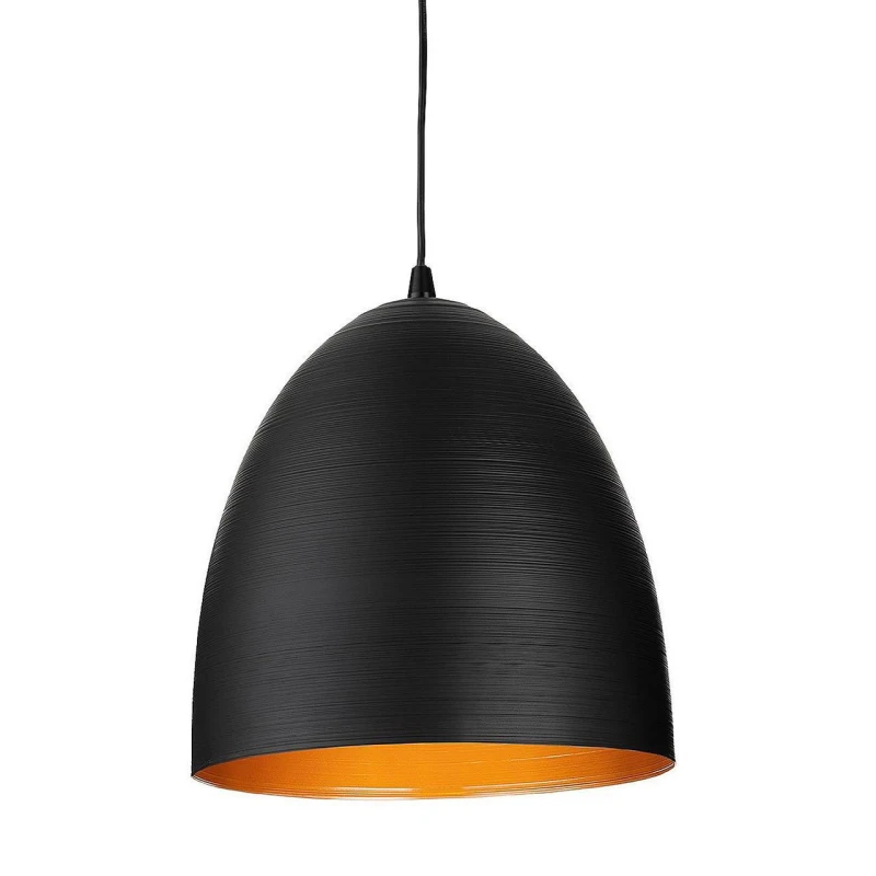 Image of Firstlight Moon 300mm Pendant Light in Matte Black and Gold