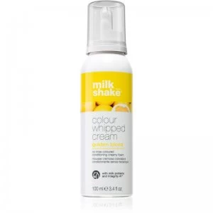 Image of Milk Shake Colour Whipped Cream Toning Foam for All Hair Types Golden Blond 100ml