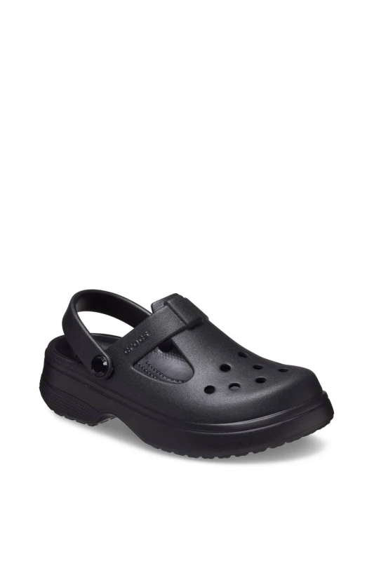 Image of Crocs Womens Classic Mary Jane Clog in Black Size: 3 Black Female 3