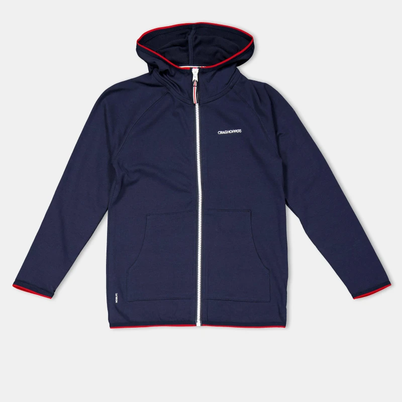 Image of Craghoppers Unisex Kids Crag Symmons Full-Zip Fleece Blue Navy unisex 9-10 (M)