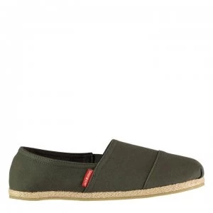 Image of Jack and Jones Espadrille Canvas Shoes - Olive Night