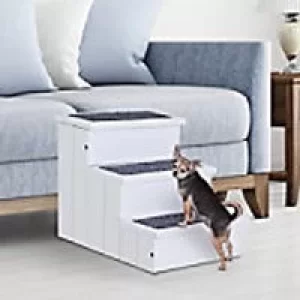 Image of PawHut Pet Stairs D06-065WT 380 x 405 x 445mm White
