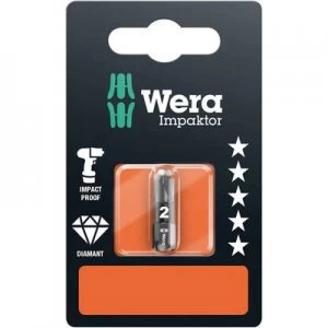 Image of Wera 855/1 IMP DC SB SiS Philips bit PZ 3 Tool steel DLC coated D 6.3