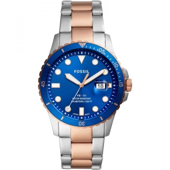 Image of Fossil Blue And Two Tone 'Fb - 01 Sports Watch - FS5654