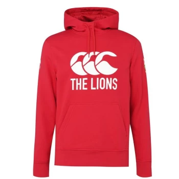 Image of Canterbury British and Irish Lions Logo Hoodie Mens - Red