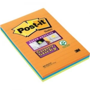 Image of Post it Sticky Note Cube 152 x 101mm Assorted 3 Pieces of 45 Sheets