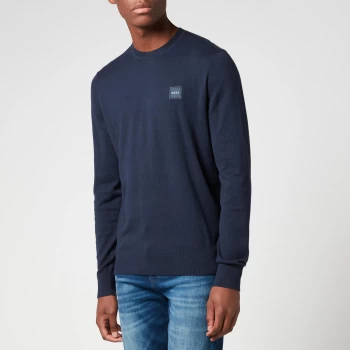 Image of BOSS Casual Mens Kanovant Knit Jumper - Dark Blue - S