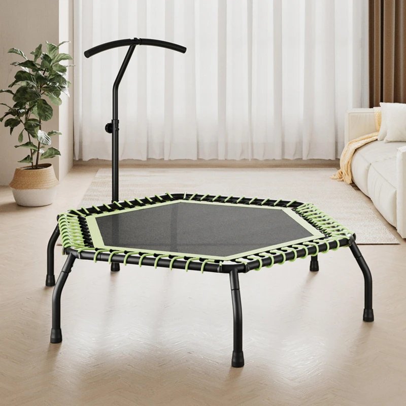 Image of LIFE IDEAS SPORT 48" Bungee Cords Hexagonal Trampoline Black/Green unisex One size