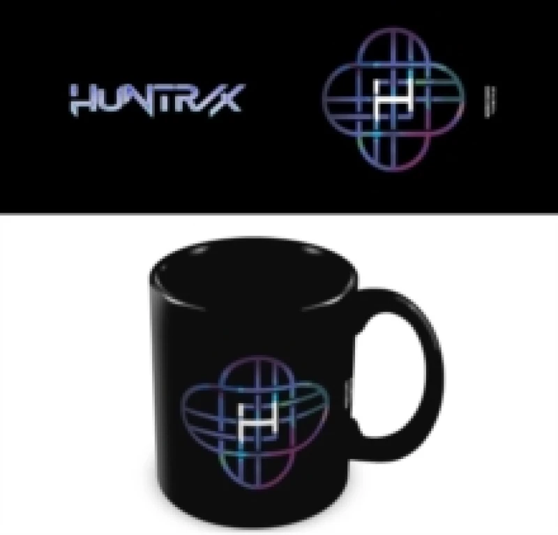 Image of K-Pop Demon Hunters (Huntrix Logo) Black Pod Mug General merchandize