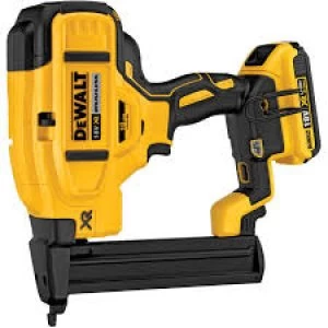 Image of DEWALT DCN681 18v XR Cordless Brushless Narrow Crown Stapler 2 x 2ah Li-ion Charger Case
