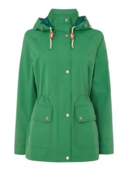 Image of Barbour Waterproof Hawkins Coat With Detachable Hood Green