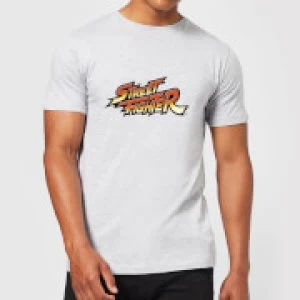 Image of Street Fighter Logo Mens T-Shirt - Grey - M