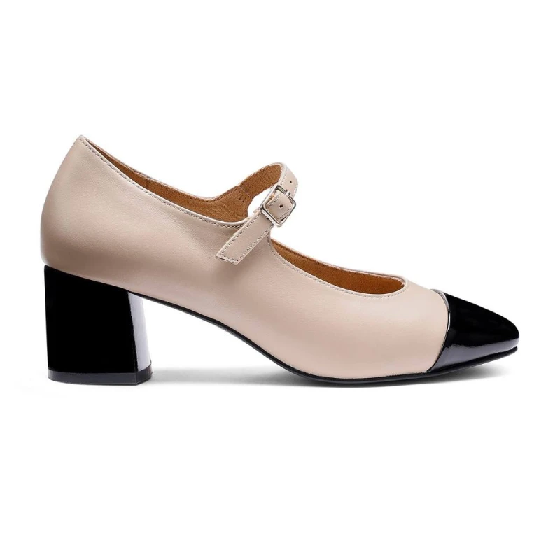 Image of Hotter Womens Wide Fit 'Shimmer' Smart Shoes in Nude Size: 6 Nude Female 6