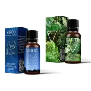 Image of Earth Element & Virgo Zodiac Sign Astrology Essential Oil Blend Twin Pack (2x10ml)
