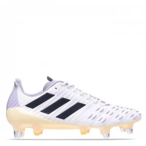 Image of adidas Predator Malice Control Rugby Boots Soft Ground - White/Orange