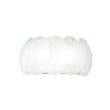 Image of Ovalino 2 Light Indoor Wall Light White, E27