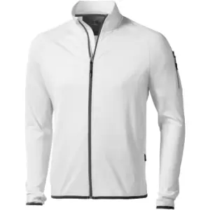 Image of Elevate Mens Mani Power Fleece Full Zip Jacket (M) (White)