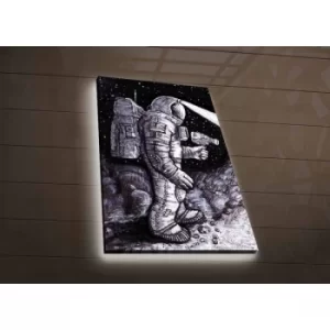Image of NASA-045 Multicolor Decorative LED Lighted Canvas Painting