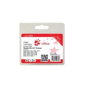 Image of 5 Star Office Supplies Canon CL 511 Tri Colour Yield 244 Pages Inkjet