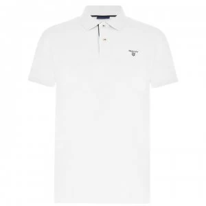 Image of Gant Gant Short Sleeved Polo Mens - White 110