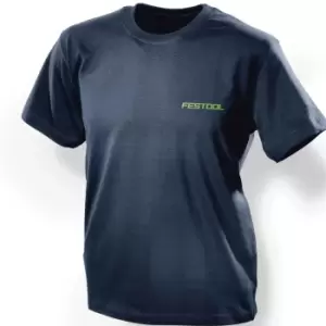 Image of Festool Fan Mens Crew Neck T Shirt Blue XL