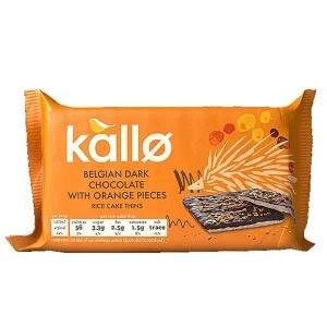 Image of Kallo 90g Gluten free Rice Cake Thins Belgian Dark Chocolate and